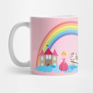 Unicorn and princess 3 Mug